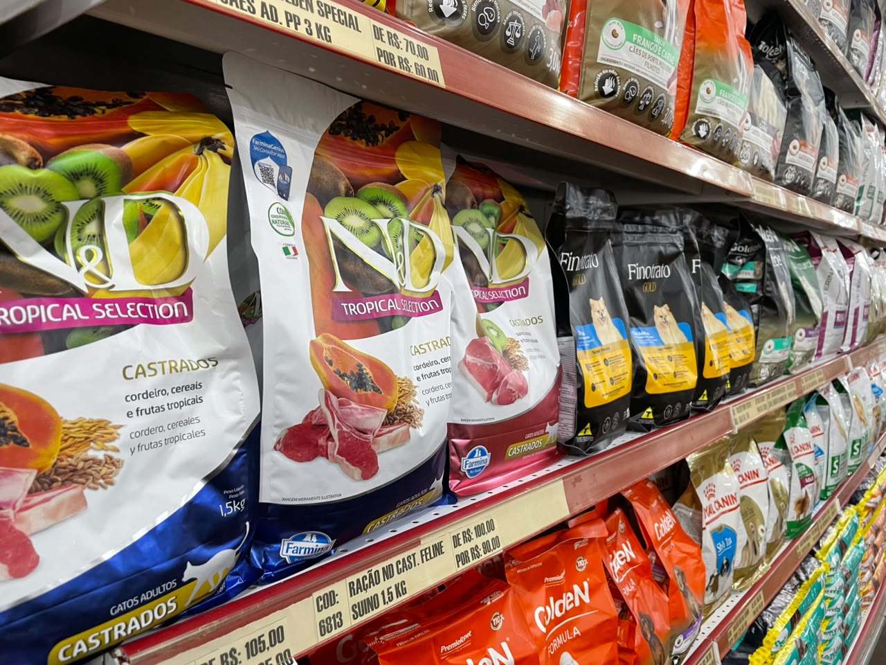 Produtos disponíveis na Unidade Centro
